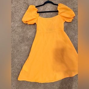 above knee length flowy dress